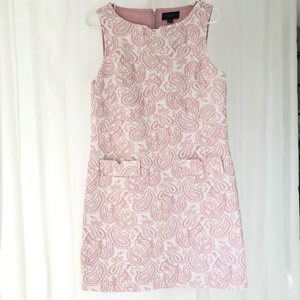 Victoria Beckham Paisley Brocade Dress Pink M